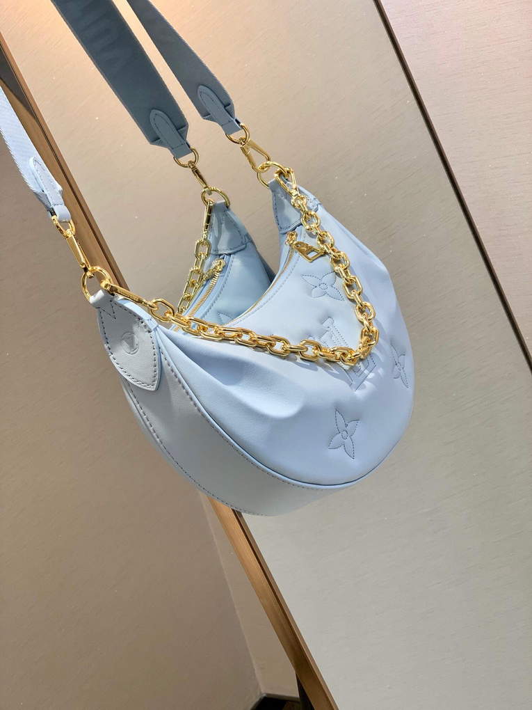 LV M59825 Louis Vuitton Over The Moon Bag Glacier Blue