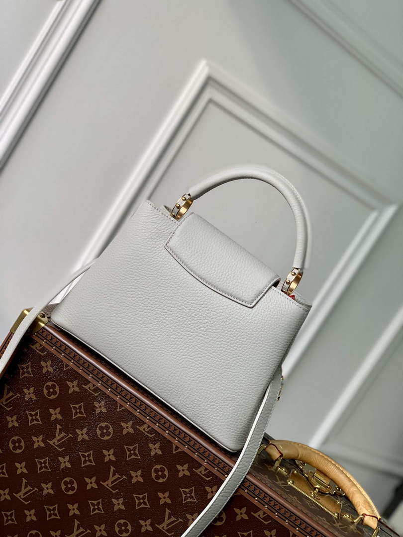 LV M23280 Louis Vuitton Capucines BB Handbag Ice Grey