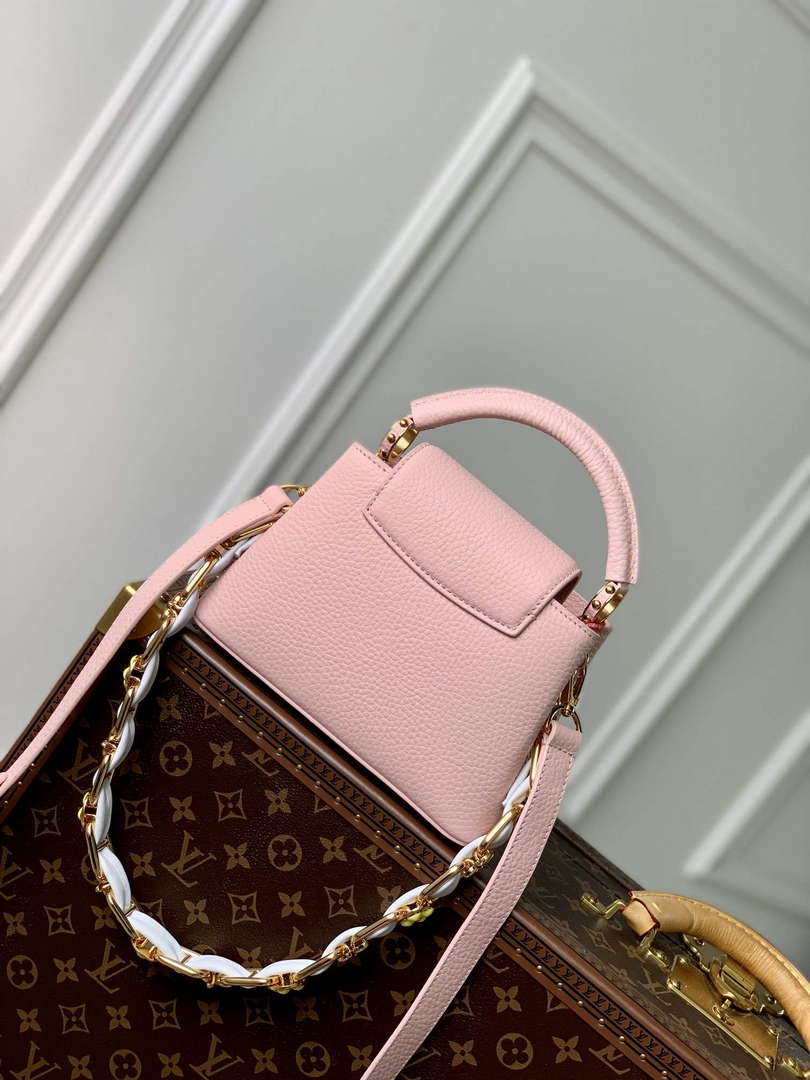 LV M23363 Louis Vuitton Capucines Mini Handbag Jasmine Pink