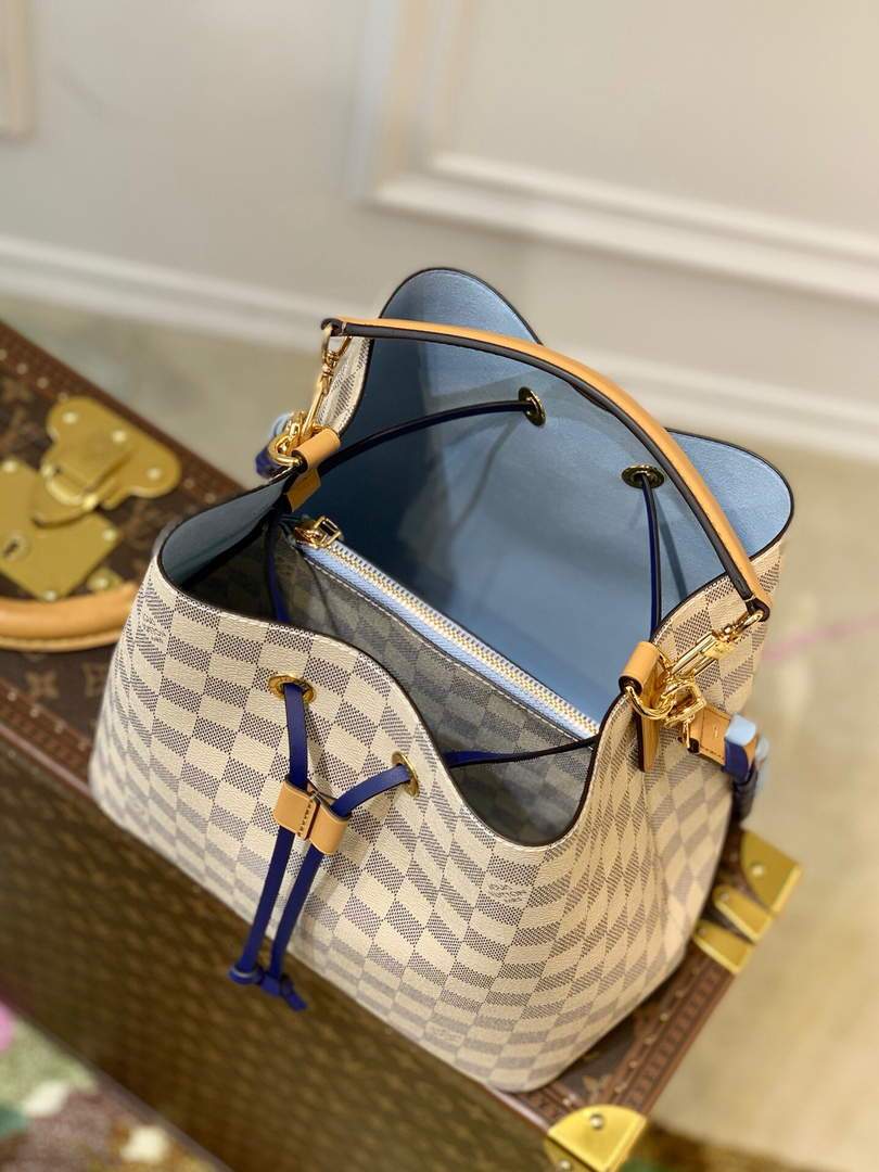 LV N50042 Louis Vuitton NONO MM Bucket Bag Blue