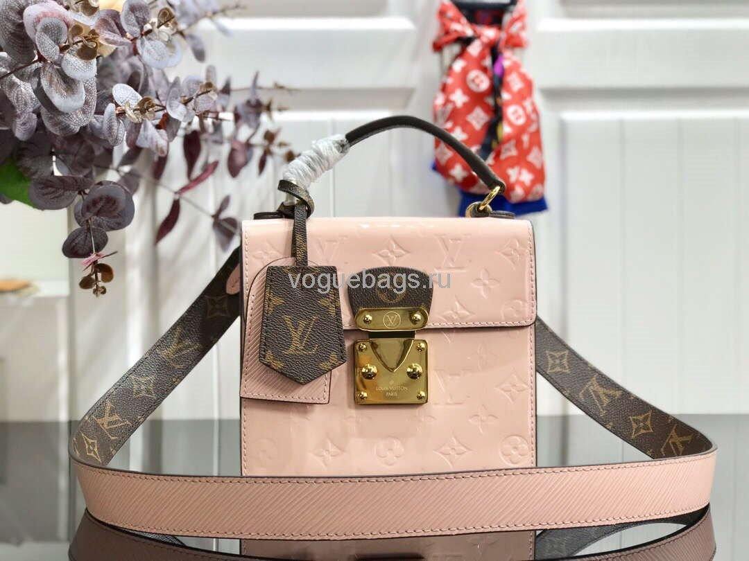 LV M90468 Louis Vuitton Spring Street Monogram Vernis M90514 Bag Cream