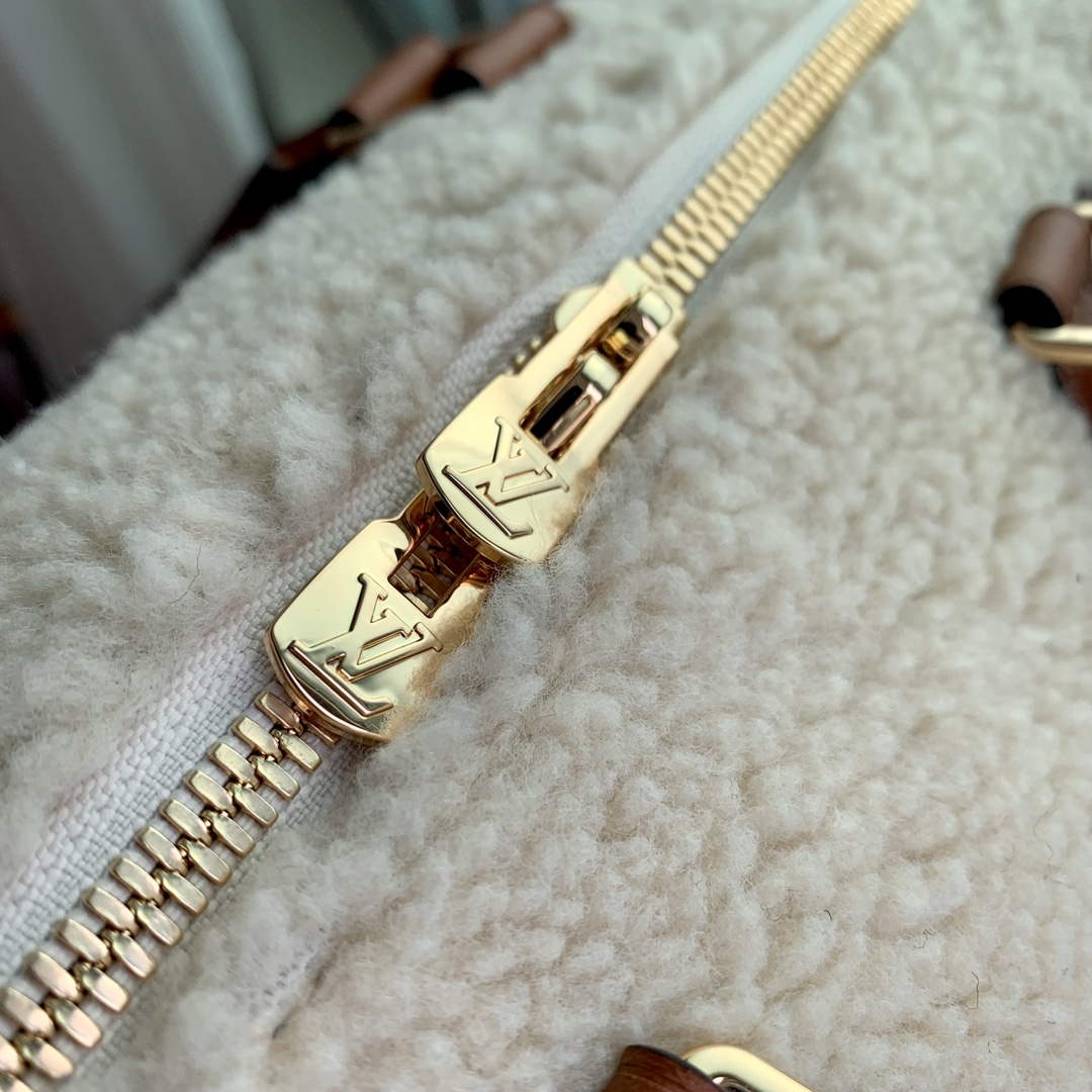 Louis Vuitton LV M23468 Speedy Bandouli��re 25 Bag Cream/Brown