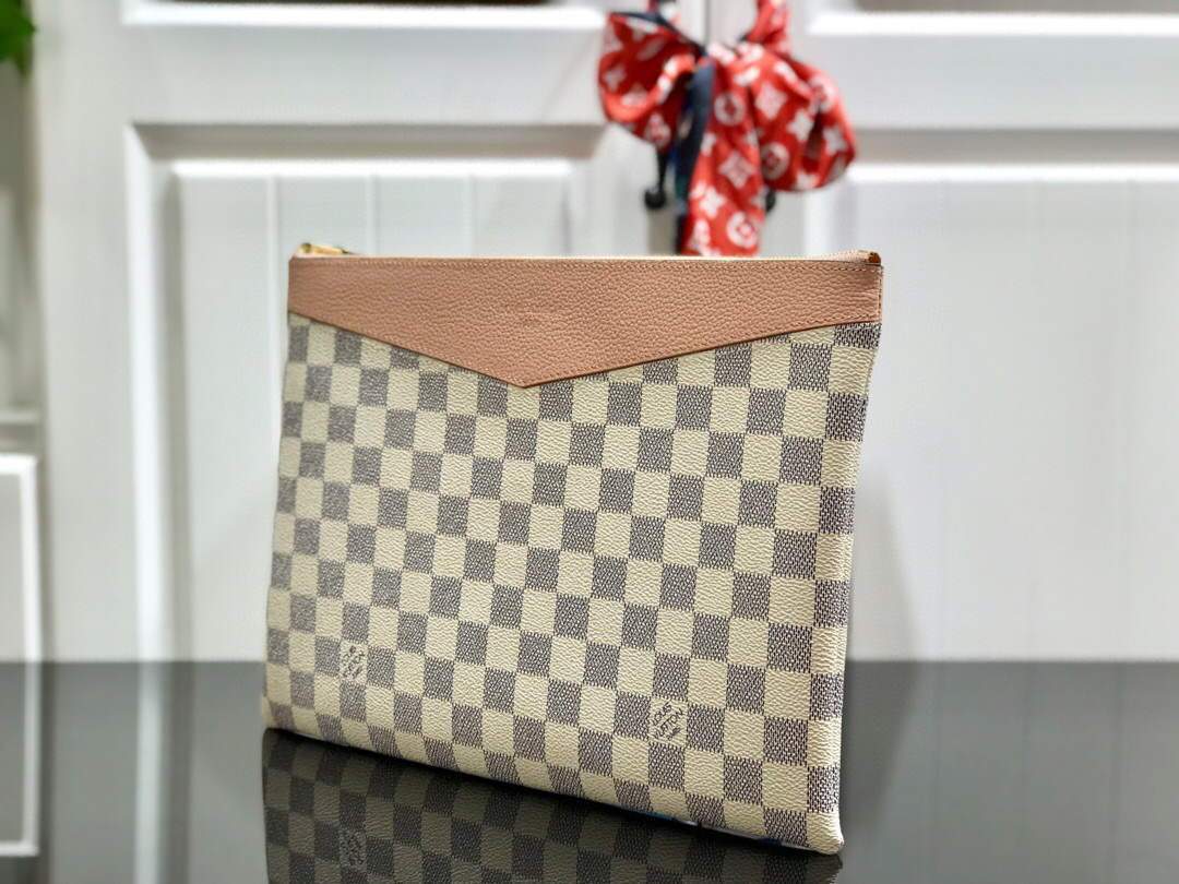 LV N60260 Louis Vuitton Daily Pouch Damier Azur Canvas N60261 Bag