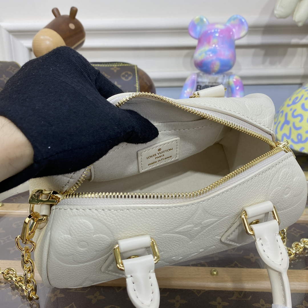 LV M58953 Louis Vuitton Speedy Bandouli��re 20 Bag White