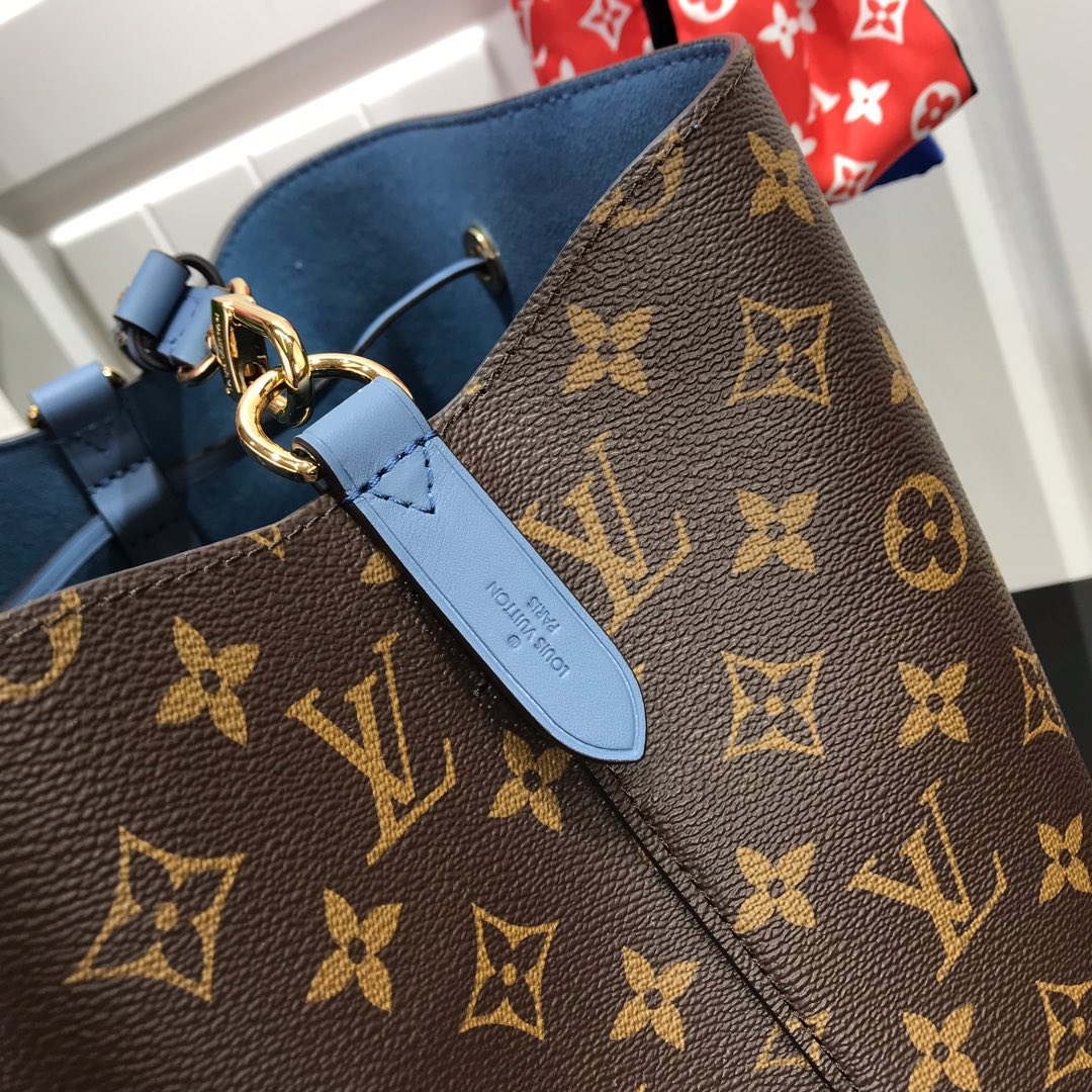 LV M44021 Louis Vuitton NONO MM Bag Monogram Blue