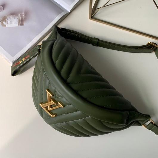 LV M53861 Louis Vuitton New Wave Leather Bumbag M55528 Green