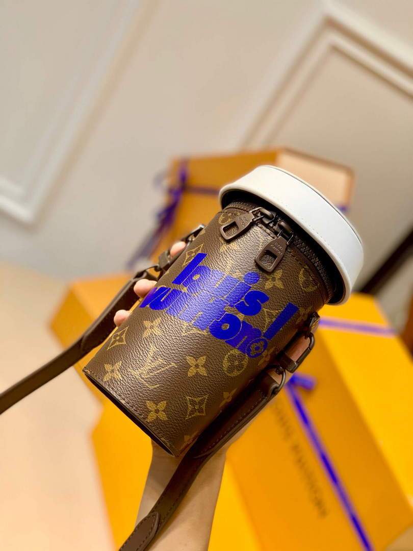 LV M80812 Louis Vuitton Coffee Cup Bag Blue