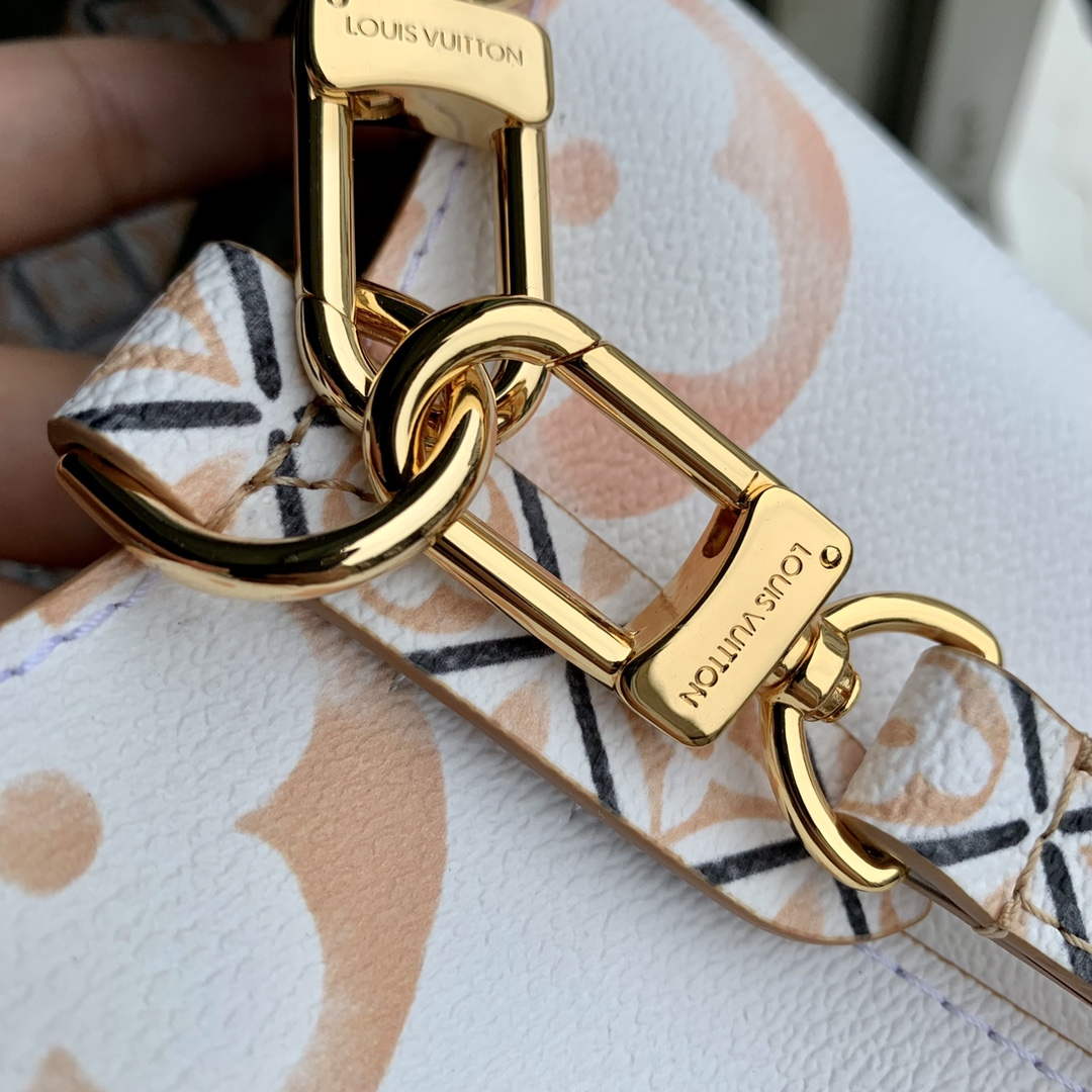 LV M22985 Louis Vuitton N��ono�� BB Bucket Bag Beige