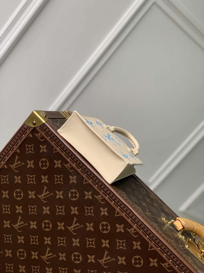 LV M81416 Louis Vuitton Petit Sac Plat Bag Blue
