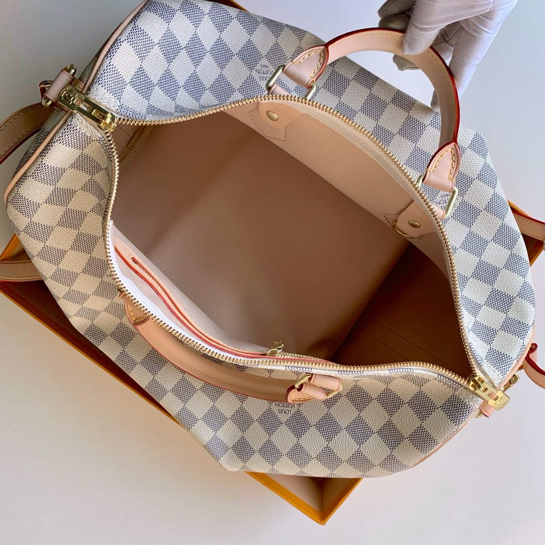 LV N41372 Louis Vuitton Speedy 35 Damier Azur N41366