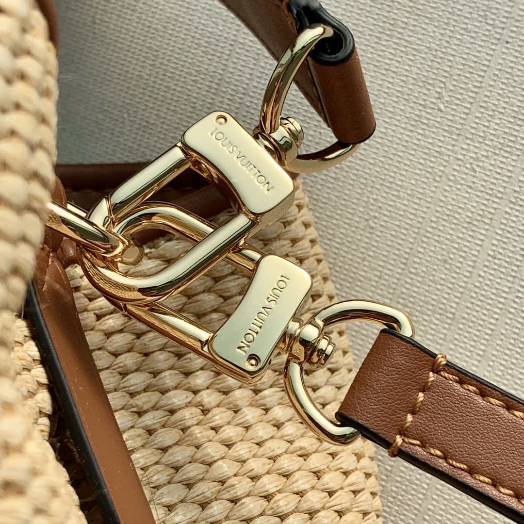 LV M57704 Louis Vuitton NONO MM Bag Apricot