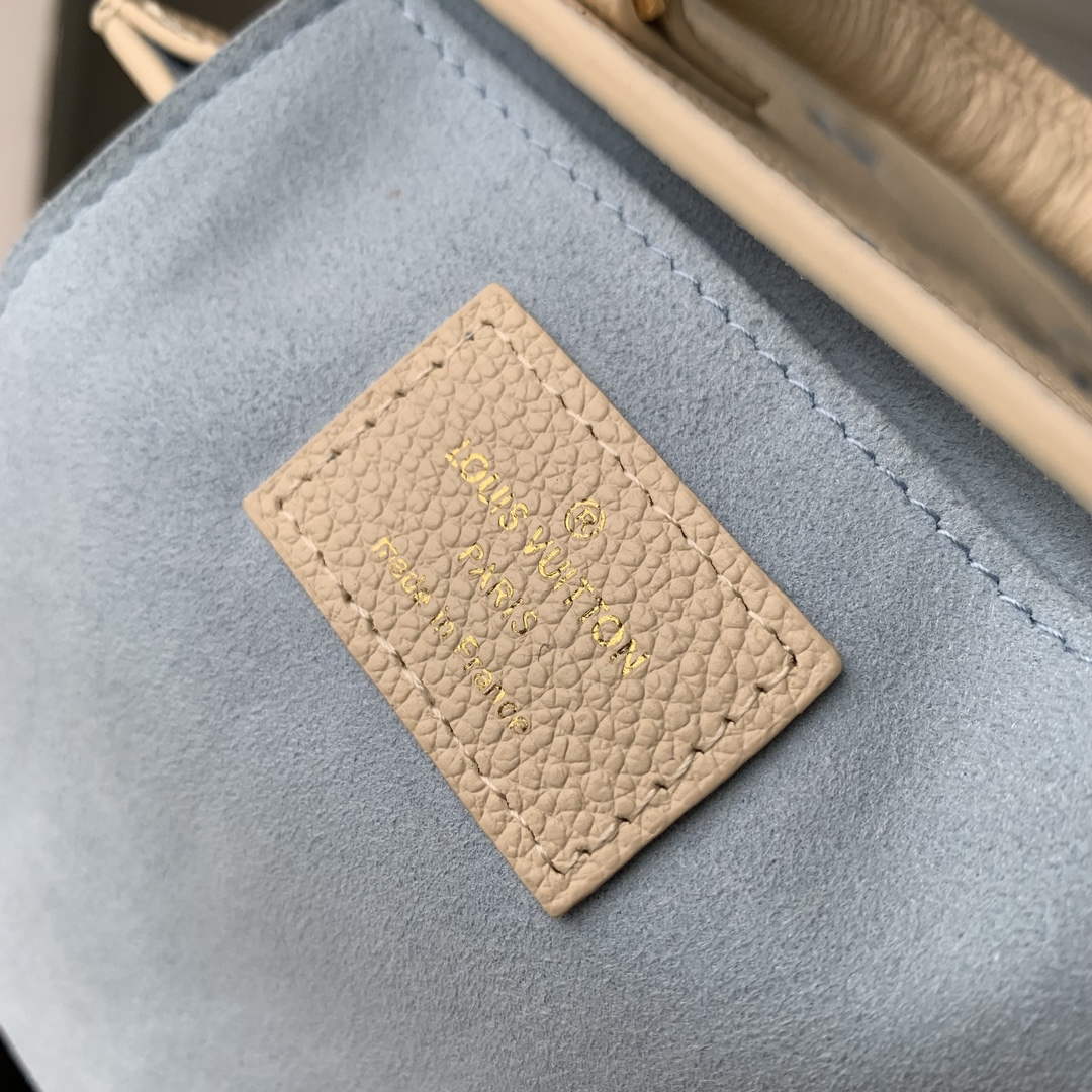 LV M81416 Louis Vuitton Petit Sac Plat Bag Blue