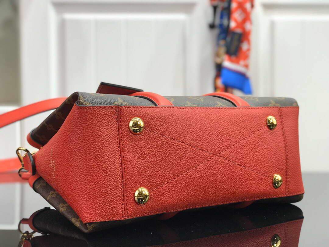 LV M44818 Louis Vuitton Soufflot BB Bag M44817 Monogram Canvas Red