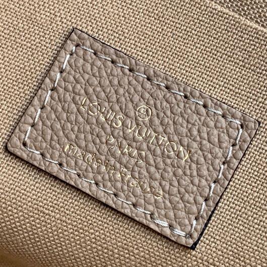 LV M69977 Louis Vuitton M80482 F��licie Pochette Leather Tourterelle GrayCream