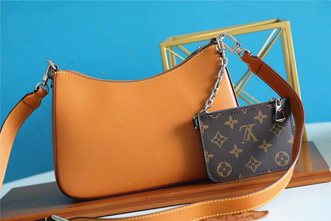 LV M80794 Louis Vuitton Marelle Epi Handbag M80689 M80688 Honey Gold