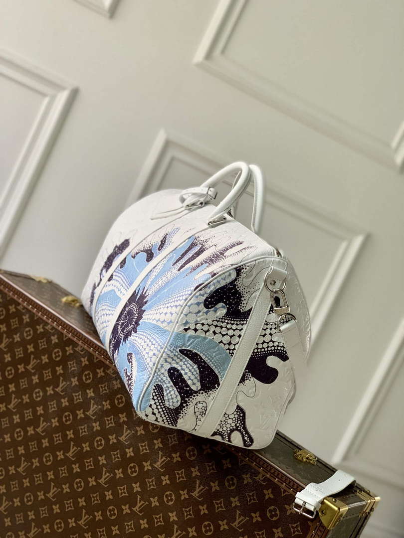 LV M21678 Louis Vuitton LV x YK Keepall Bandouli��re 50 Bag