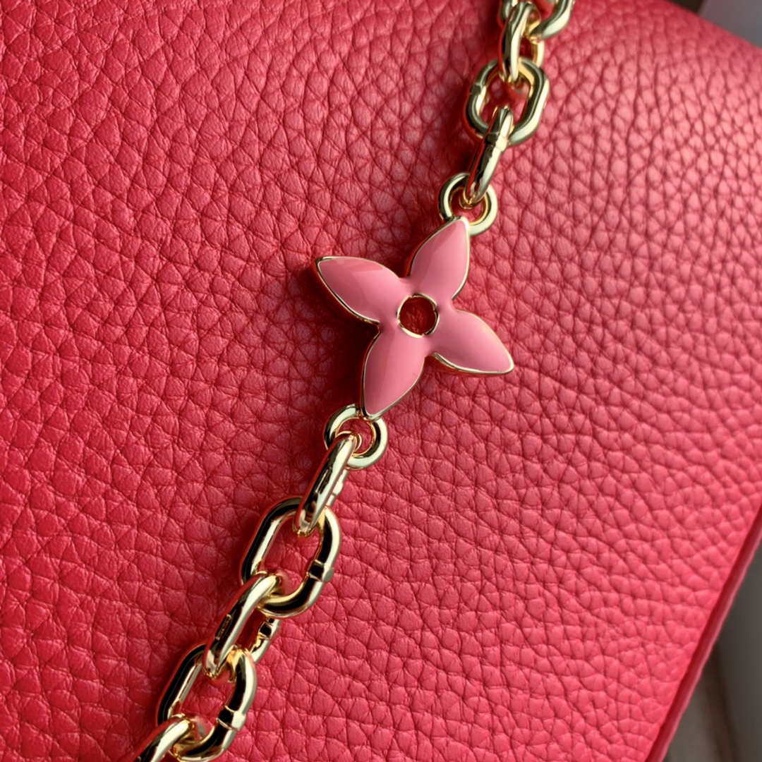 LV M20845 Louis Vuitton Capucines BB Handbag Red