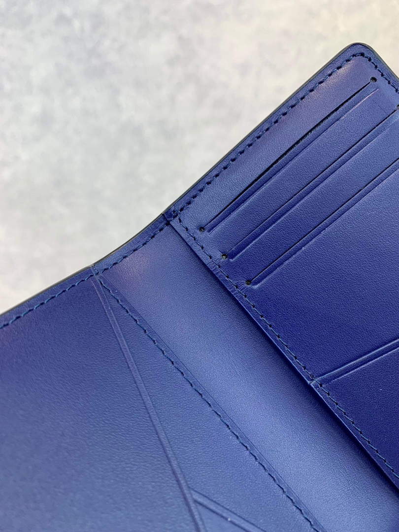 LV M81413 Louis Vuitton Pocket Organizer Other Leathers Blue