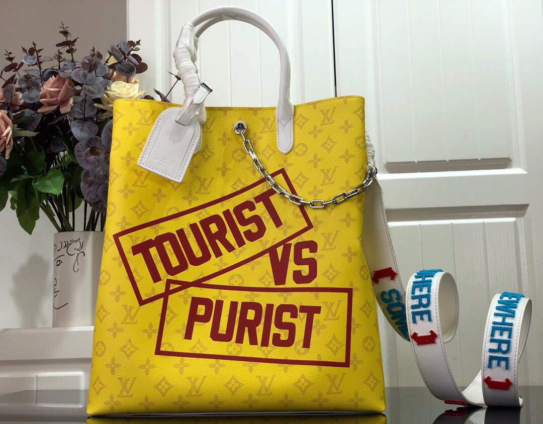 LV M46112 Louis Vuitton Carry It Bag 32cm Monogram Canvas Spring/Summer 2021 Collection Yellow