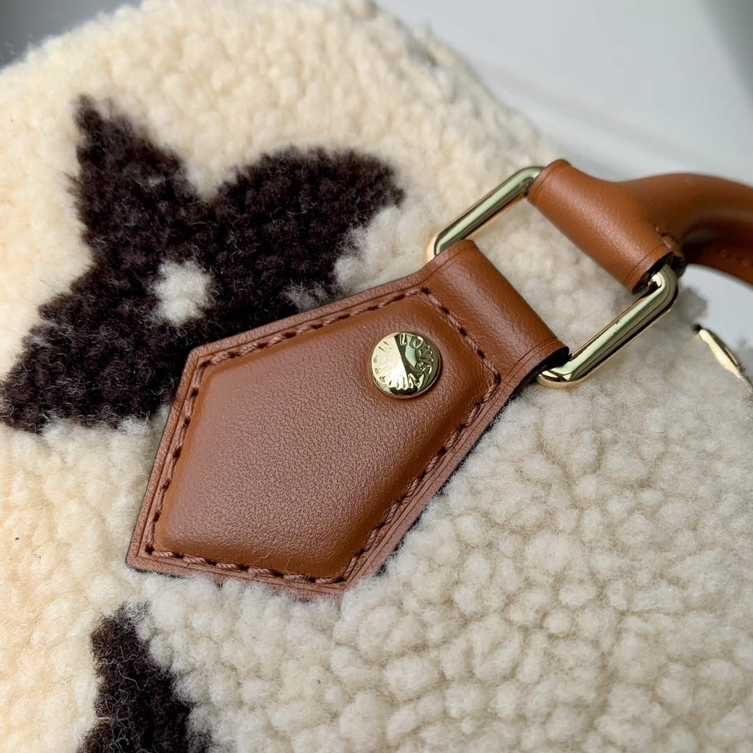 Louis Vuitton LV M23468 Speedy Bandouli��re 25 Bag Cream/Brown