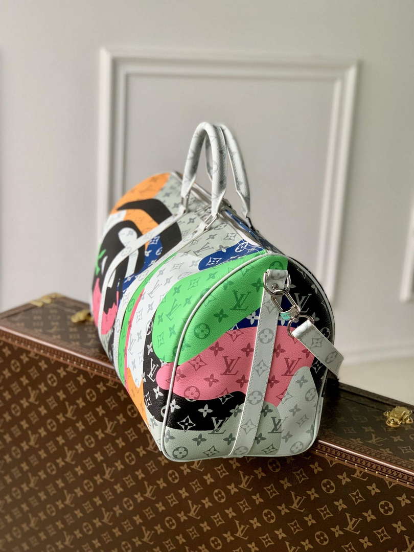 LV M23160 Louis Vuitton Keepall Bandouli��re 45 Multicolor