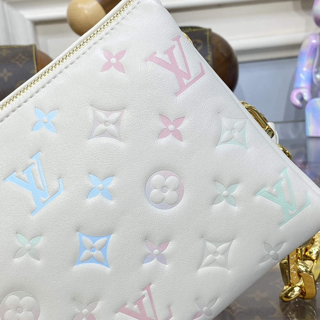 LV M22993 Louis Vuitton Coussin BB Handbag Quartz   Multicolor