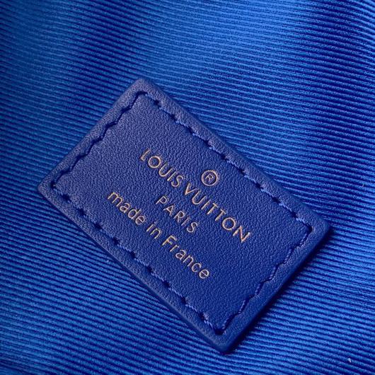 LV M55528 Louis Vuitton New Wave Leather Bumbag M53861 Blue