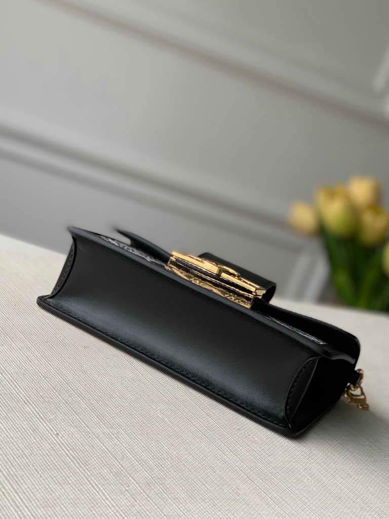 LV M69992 Louis Vuitton Since 1854 Dauphine Chain Wallet Monogram Black