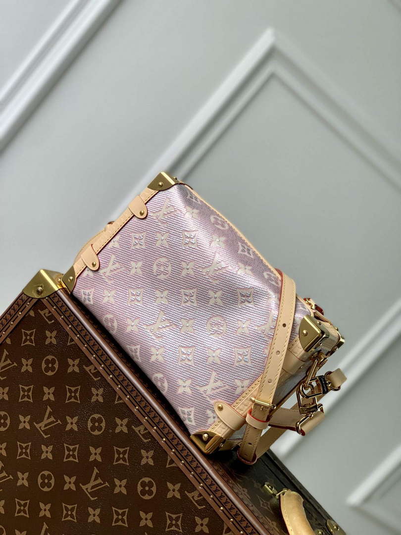 LV M22842 Louis Vuitton Side Trunk Handbag Pink
