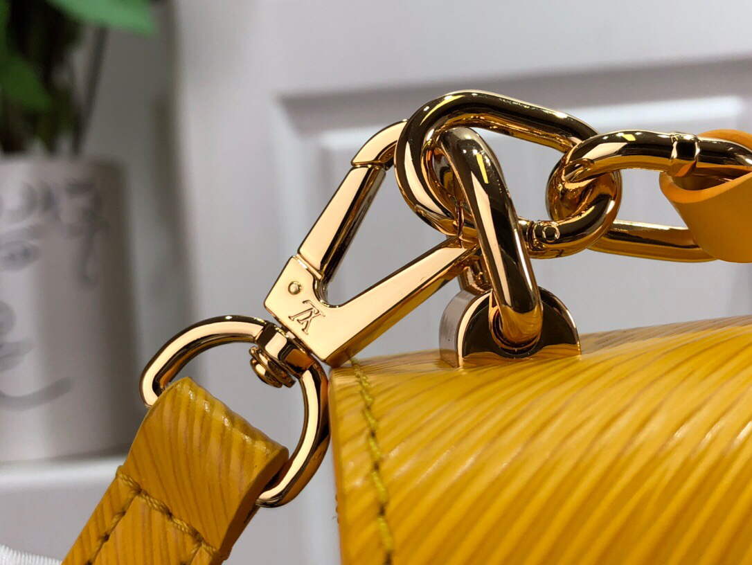 LV M53754 Louis Vuitton Twist MM Epi Grained Cowhide Leather Yellow