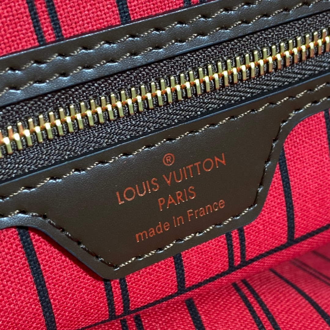 Louis Vuitton LV N41357 Neverfull GM Damier Ebene coated canvas