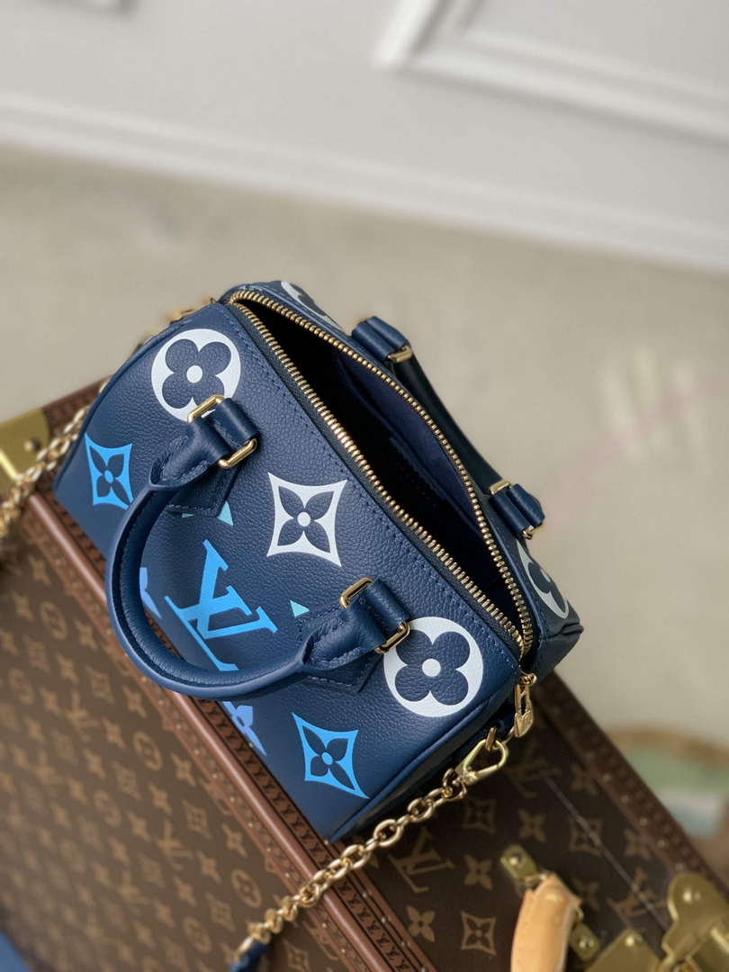 LV M46517 Louis Vuitton Speedy Bandouli��re 20 Gradient Blue