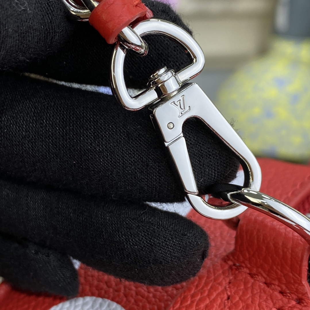 LV M46411 Louis Vuitton LV x YK Speedy Bandouli��re 20 Bag Red