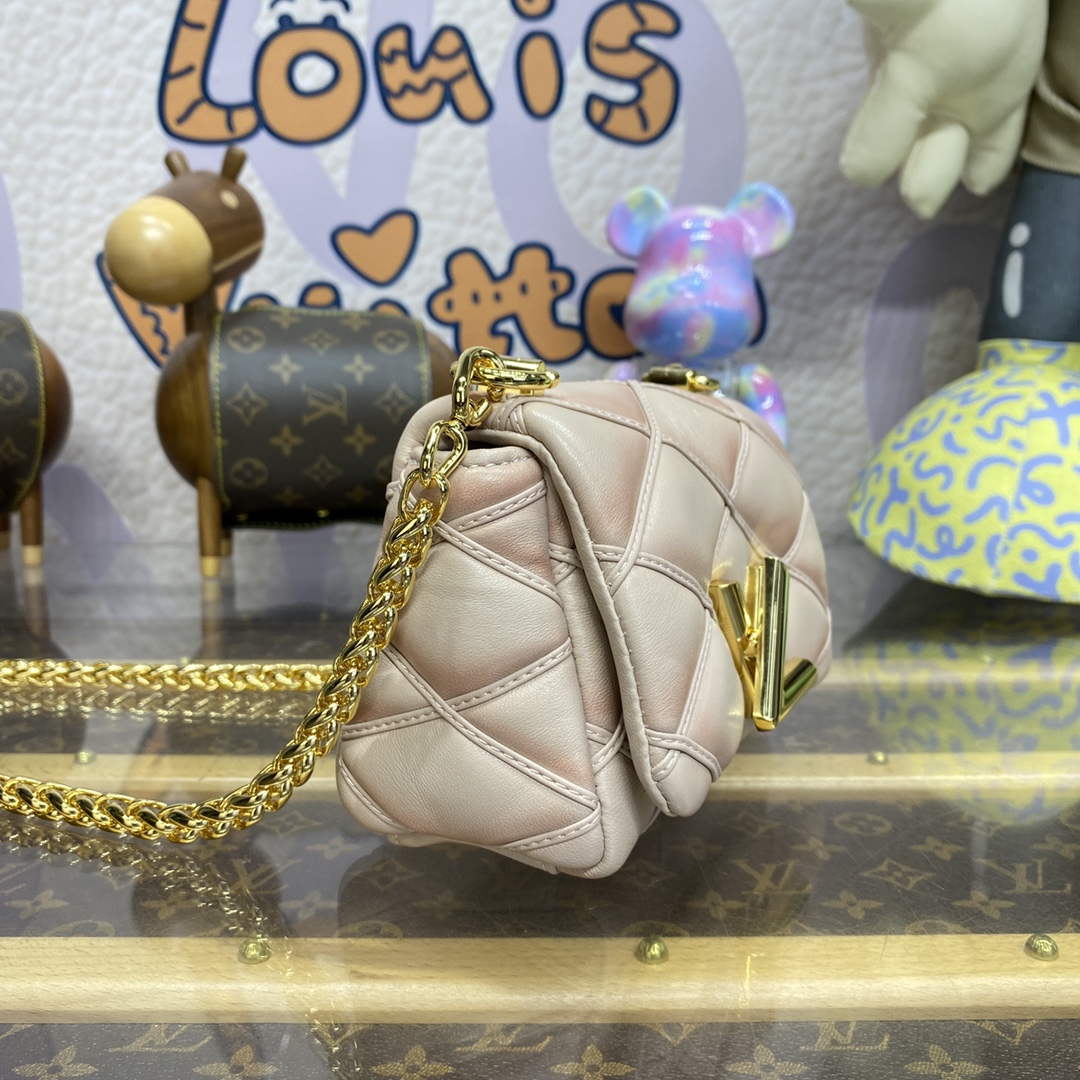 LV M82752 Louis Vuitton Pico GO-14 Bag Beige/Pink