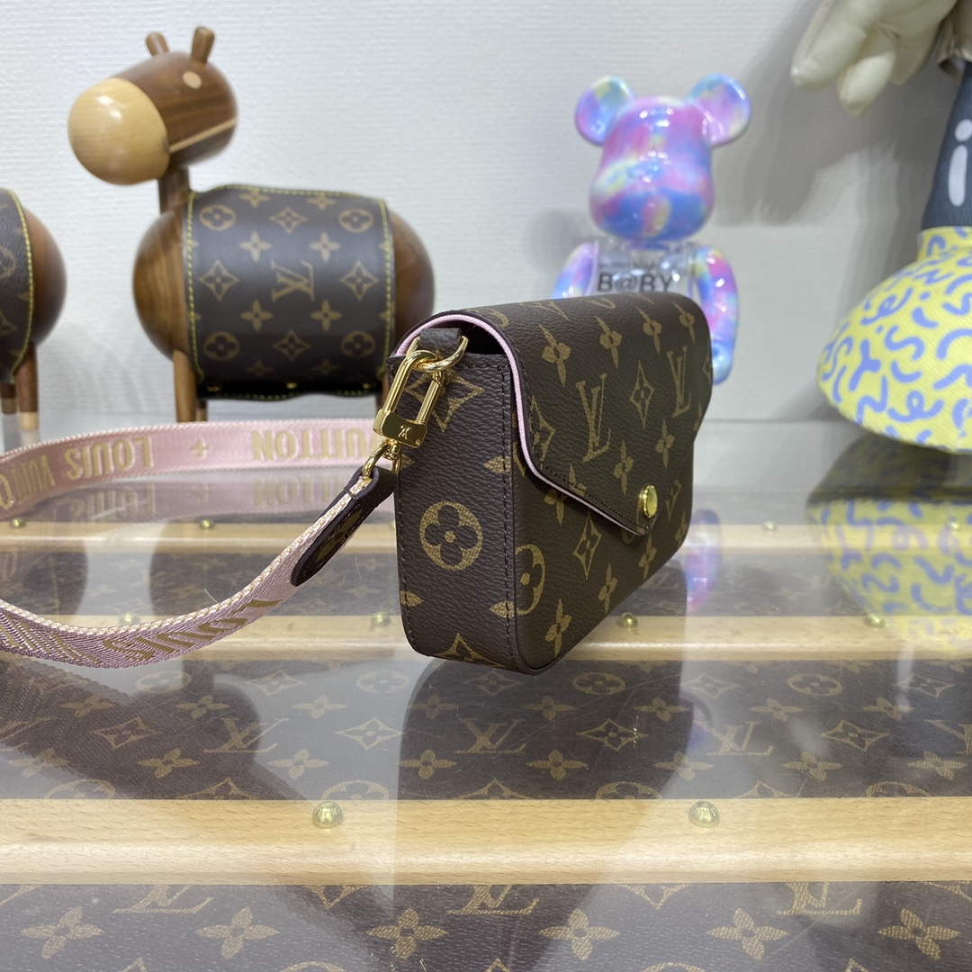 LV M80091 Louis Vuitton F��licie Strap   Go Bag Pink