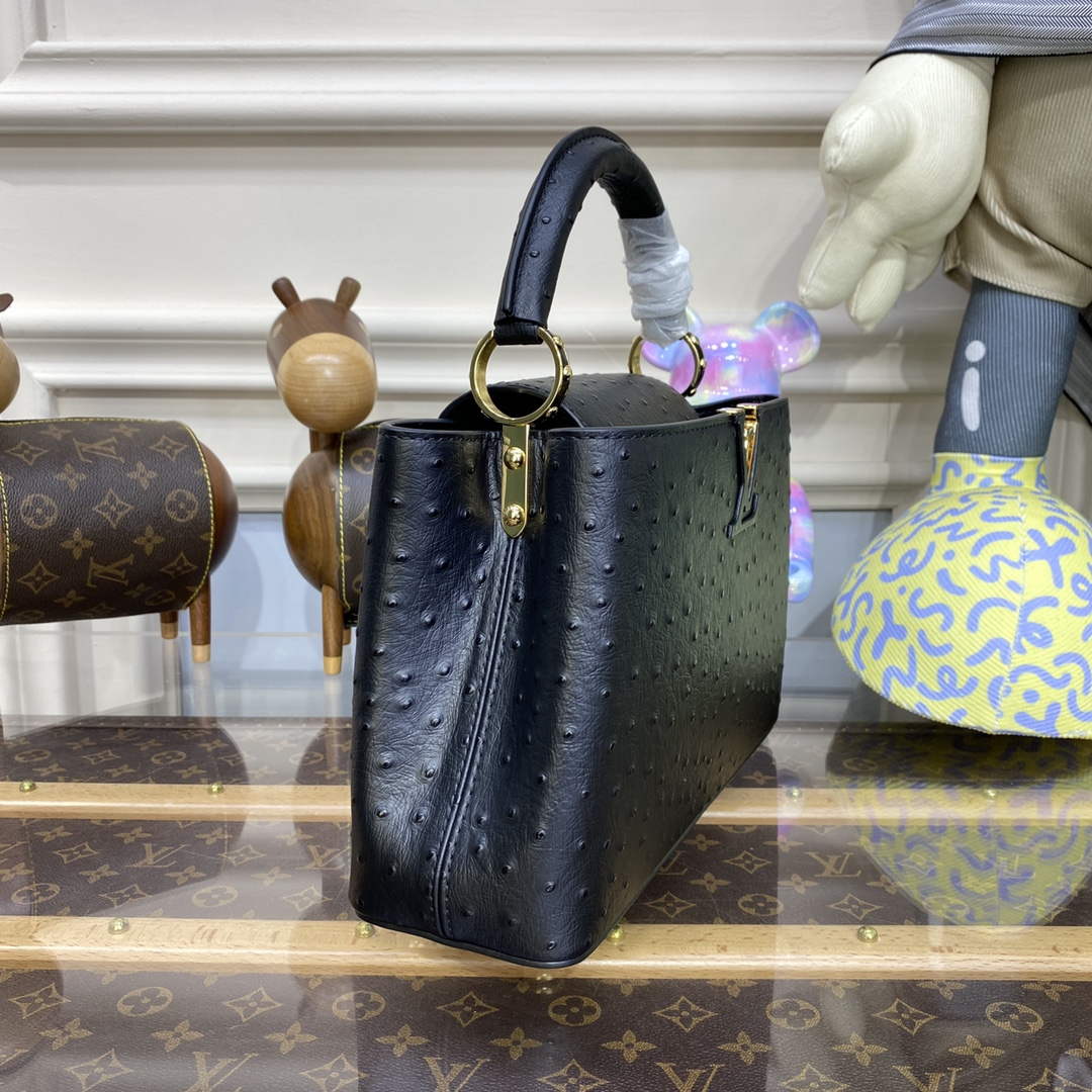 LV N81523 Louis Vuitton Capucines BB Handbag Black