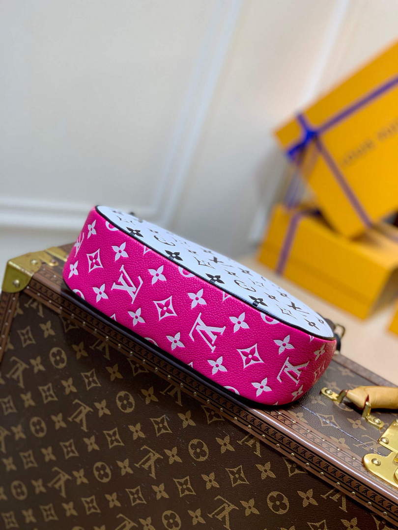 LV M46091 Louis Vuitton Bagatelle BB Bag Black White