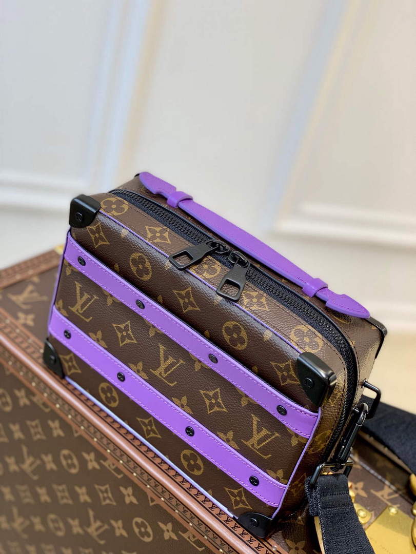 LV M46264 Louis Vuitton Handle Soft Trunk Bag Purple