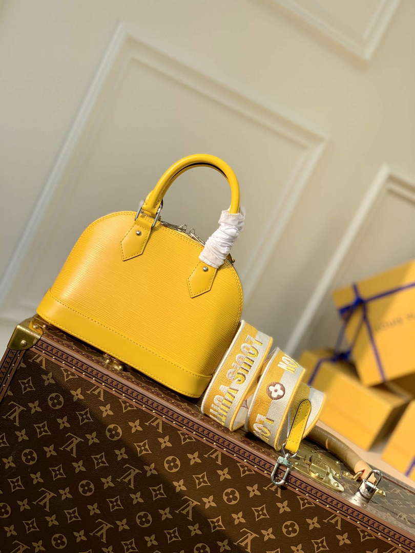 LV M59358 Louis Vuitton Alma BB Bag Sunflower Yellow