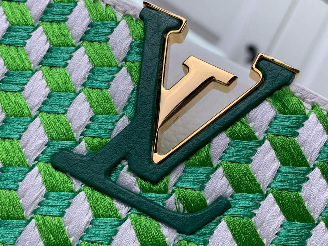 LV M59879 Louis Vuitton capucines mini Bag White Green