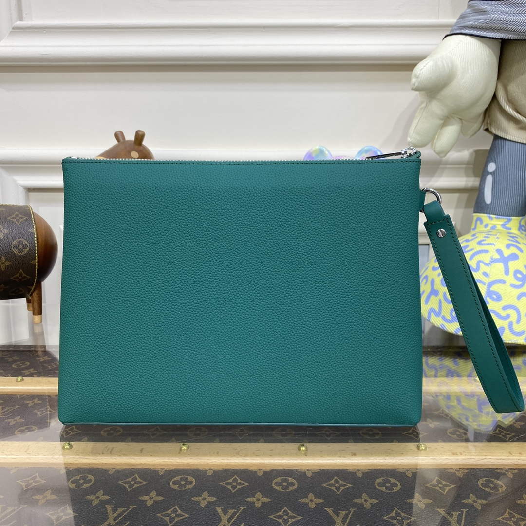 LV M69837 Louis Vuitton Takeoff Pouch Bag Jade green