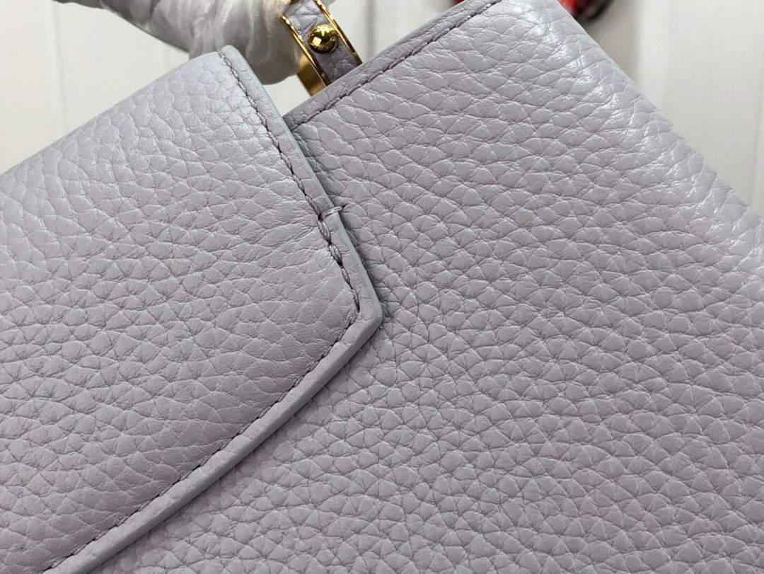 LV M59066 Louis Vuitton Capucines BB Handbag Taro Purple