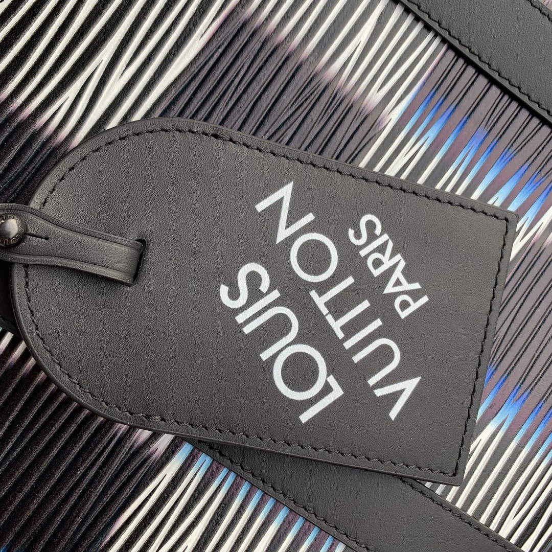 LV M23771 Louis Vuitton Keepall Bandouli��re 50 Bag Blue Moon