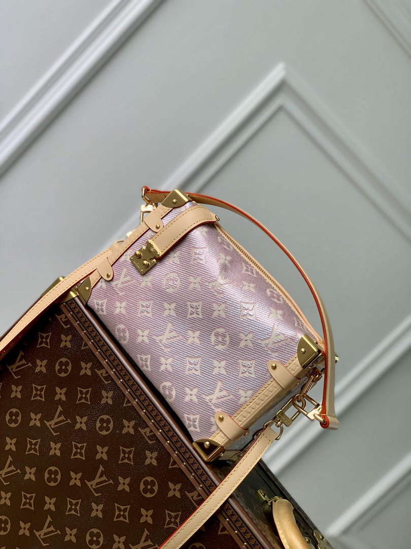 LV M22842 Louis Vuitton Side Trunk Handbag Pink