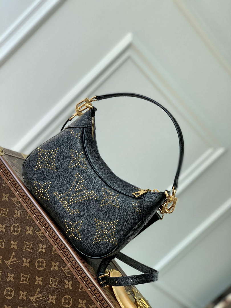 LV M46735 Louis Vuitton Bagatelle Handbag Black