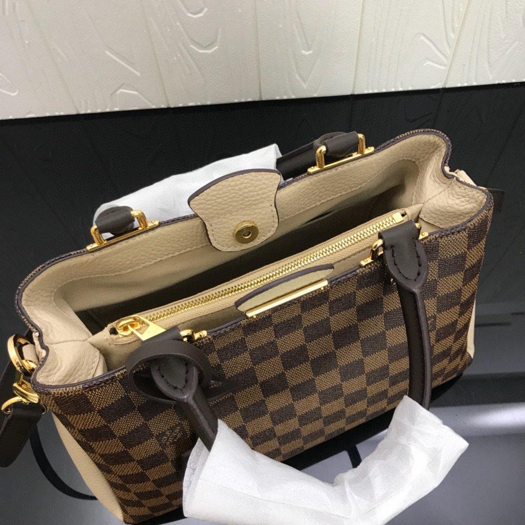 LV N41675 Louis Vuitton Brittany BB Tote Damier Ebene N44020 Beige