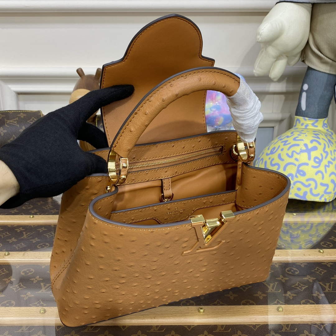 LV N81523 Louis Vuitton Capucines BB Handbag Brown