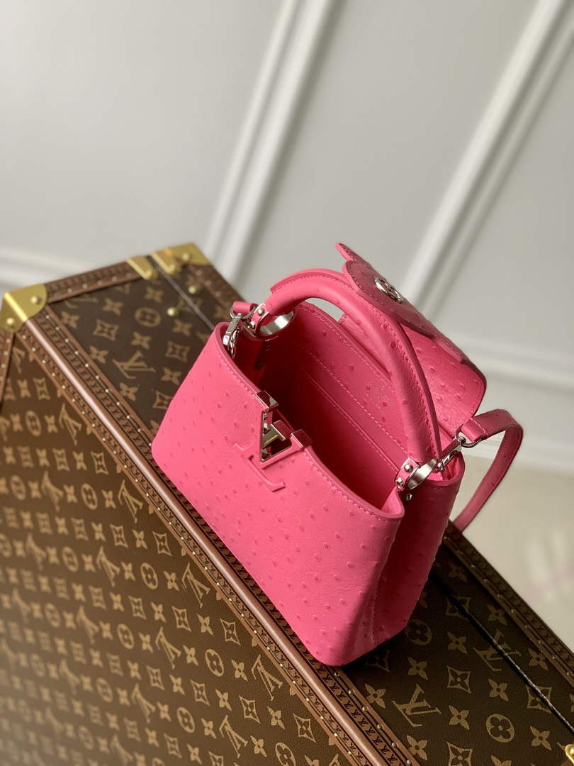 LV N81523 Louis Vuitton Capucines Mini Handbag Plum