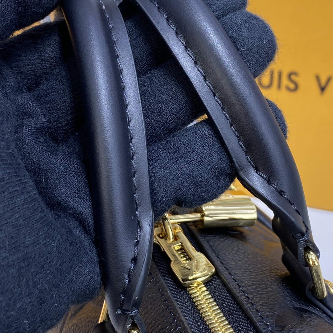 LV M58953 Louis Vuitton Speedy Bandouli��re 20 Bag Black