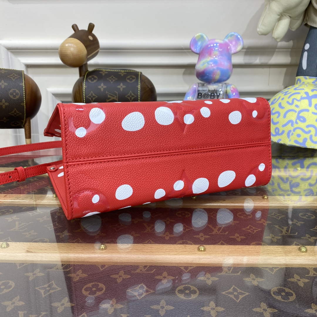 LV M46412 Louis Vuitton LV x YK OnTheGo PM Bag Red